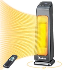 ZOKOP Space Heater 1500W Electric Tower Heater w/ Remote Control Timer 3 Modes