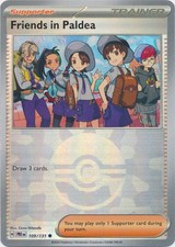 friends in paldea pokemon card - 137/131 2 Pokmon TCG booster packs A Pokmon art card showing the art from this Mini Tinyou can collect and combine all five! Friends in Paldea [Poke Ball]
