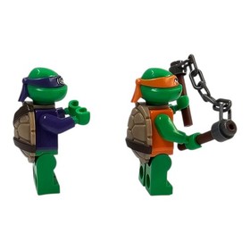 LEGO Teenage Mutant Ninja Turtles Donatello Michelangelo Minifigures TMNT 79120