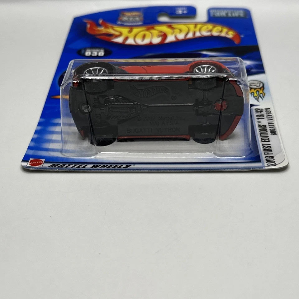 2003 Hot Wheels First Editions Red Bugatti Veyron NEW + FAST SHIPPING - Image 4 of 4
