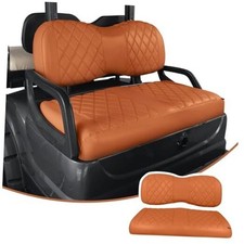 Golf Cart Diamond Seat Covers Kit, Fit for Yamaha Drive/Drive 2 All Brown
