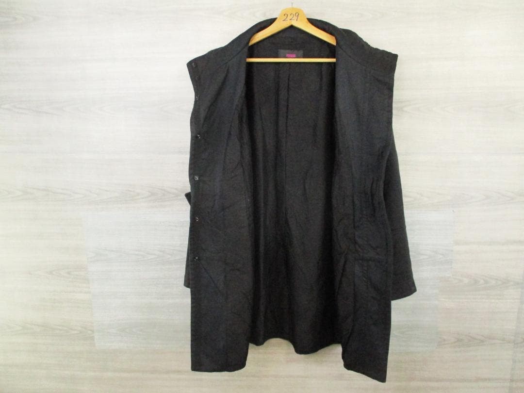 USED VERSACE MADE IN ITALY WOMEN'S WOOL BLEND STAND COLLAR COAT (M0229S) GOOD thumbnail 4