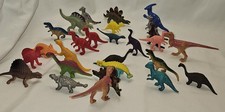 Lot Of 17 Dinosaurs Hard Plastic Figures Toys