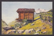 SWITZERLAND, Vintge postcard, Les Haudères