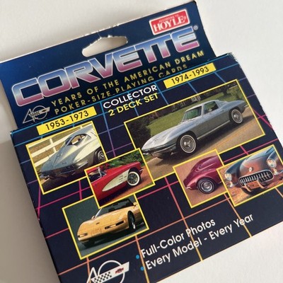 Corvette 40 Years of the American Dream Playing Cards 2 Deck Set Unopened Hoyle