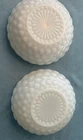 Set of 2 Vintage Anchor Hocking Milk Glass Bubble Bowl  8.25”