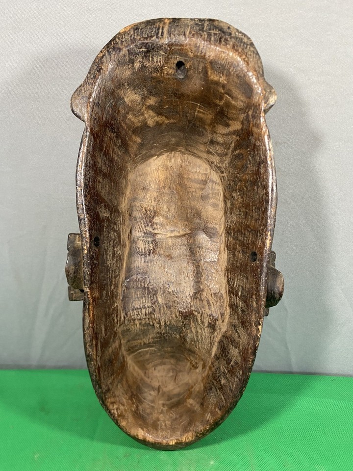 Authentic African art BAULE IVORY COAST Wood mask Statue Tribal | eBay UK