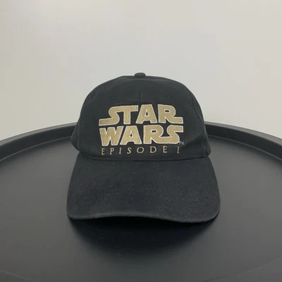Vintage Star Wars Episode 1 Black Cap One Size Embroidered Logo 90’s Lucasfilm - Image 1 of 4