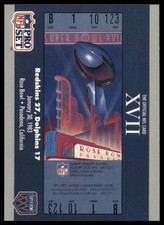 1990-91 Pro Set Super Bowl XXV | SB XVII Ticket #17