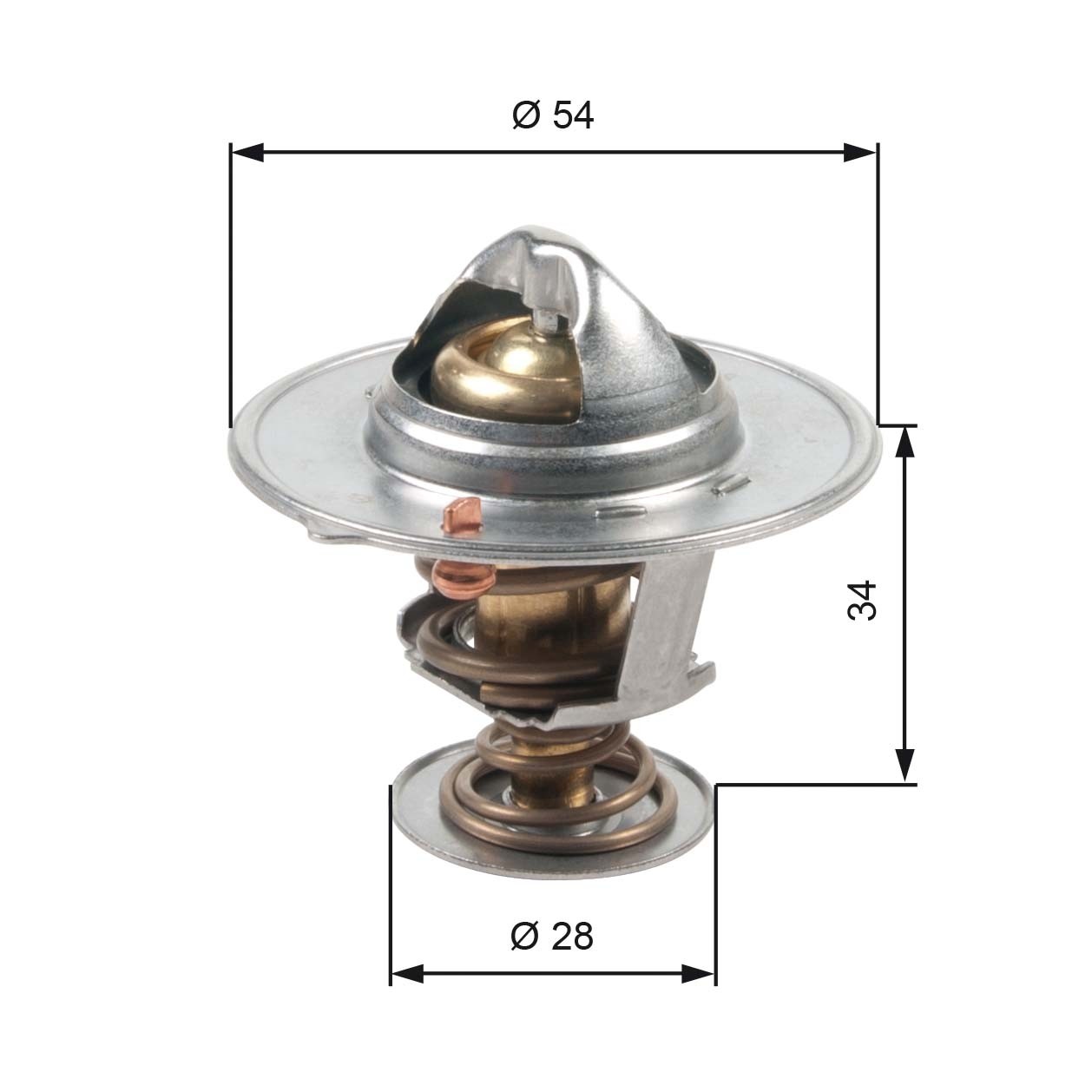 GATES-OE TH47685G1 Thermostat, coolant for HYUNDAI,INOKOM,KIA