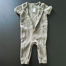 Cat & Jack Gray Knit Cotton Romper One-Piece ...