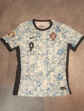 Portugal Trikot #9 André Silva (Größe L, Nike, Hellblau, Auswärts, EM 2024)