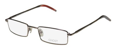 NEW GHOST MULBERRY EYEWEAR 50-19-0 FULL-RIM GD METAL & PLASTIC RECTANGULAR ITALY