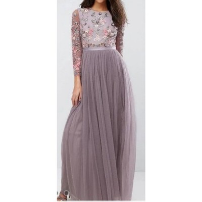 Needle & Thread Ditsy Scatter Tulle Gown Women s Sz. 0