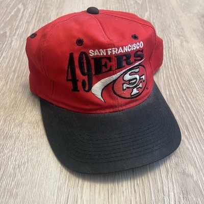 Vintage San Francisco 49ers Swoosh Hat Men's OS Red Young An Hat Co NFL Cap