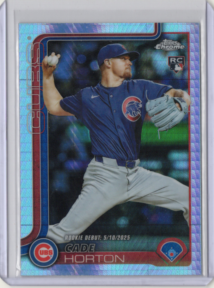 2025 Topps Chrome Update - Cade Horton #USC102 Rookie Debut Prism Refractor