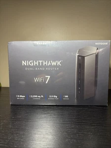 NETGEAR Nighthawk RS150 (RS150) WiFi 7 Routeur à double bande 5 Gbps, noir