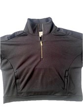 Next Womens Zip Neck Sweatshirt Smart / Casual Size 18 Black