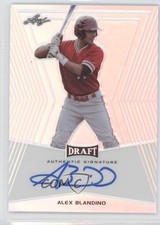 2014 Leaf Metal Draft Silver Prismatic Alex Blandino #BA-AB1 Auto 8s6