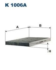 Innenraumfilter Aktivkohlefilter K 1006A FILTRON für AUDI SEAT SKODA VW