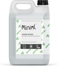Miniml Hand Soap Wash Liquid 5L Refill - Lime, Basil & Mandarin Infused Hand, Sk 4.26 per litre