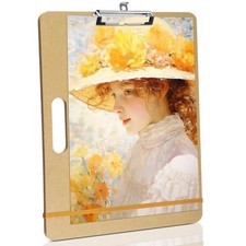 Mkobon 13" x 17" Sketch Drawing Board, Art Board with Handle, Sturdy Brown