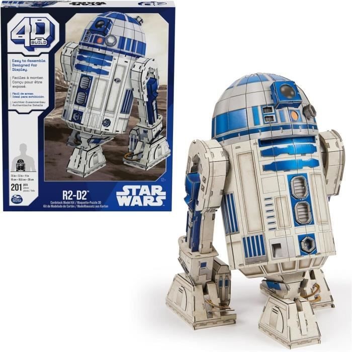 Maquette R2-D2 Star Wars en puzzle 3D haute précision de 201 pièces