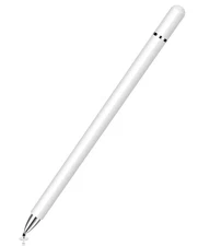 Stylus Touch Screen Pen Fiber Tip Aluminum Lightweight White for Smart Phones