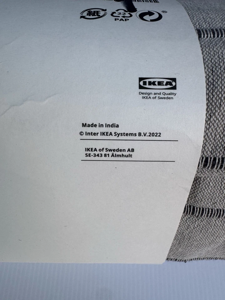 Colcha IKEA SKARMLILJA 91"x98" Gris 100% Algodón Cubierta Completa Queen 505.574.35 Foto 3 de 4