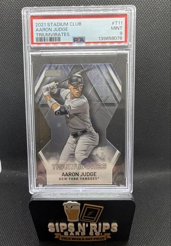 2021 Topps Stadium Club - Triumvirates Aaron Judge #T-11 PSA 9
