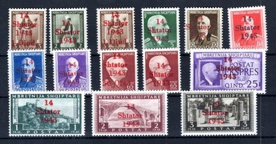 Albanien 1/14 tadellos ** MNH POSTFRISCH 500EUR (DA8228