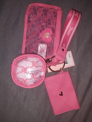 NEW!! JUICY COUTURE PINK DIAMOND GELATO ON THE BEACH 3PC POUCH