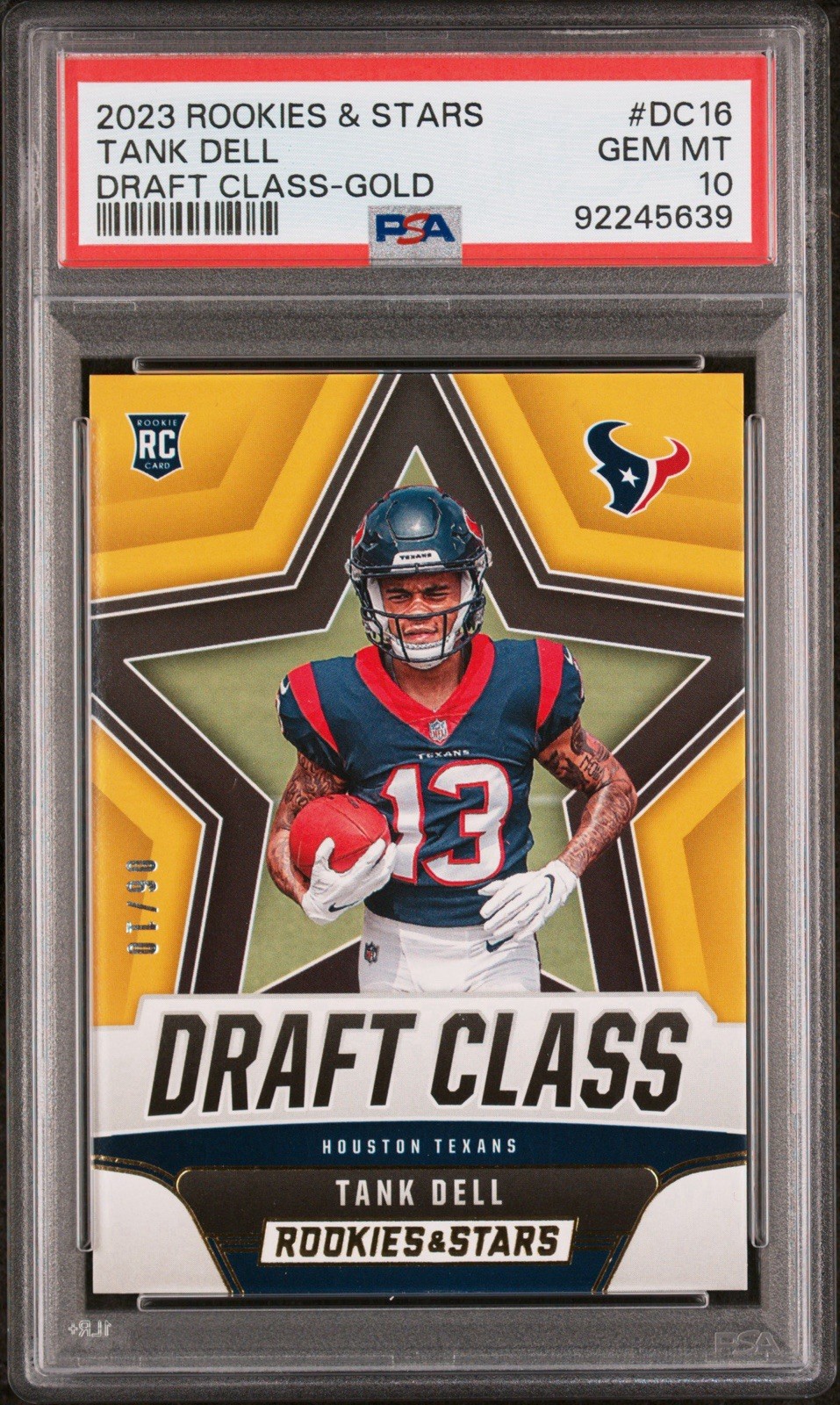 Tank Dell Panini Rookies & Stars Draft Class #DC16 Gold