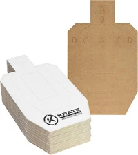 Cardboard Targets-Half Size Competition Paper Silhouette Shooting Target – To...