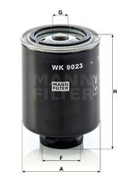 Mann-Filter Wk9023Z Kraftstofffilter FüR Mitsubishi