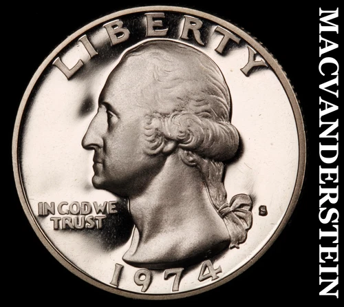 1974-S Washington Quarter- Silver- Choice Gem Proof Luster No Reserve #J2304