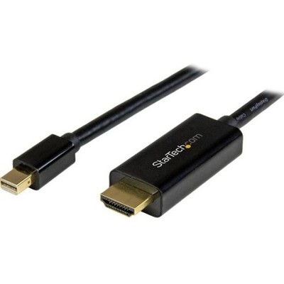 StarTech MDP2HDMM3MB 3M Mini DisplayPort to HDMI Cable Black 4K