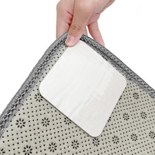 8-Pack Non-Slip Rug Grippers - Washable  Reusable Carpet Tape for Hardwood Floo