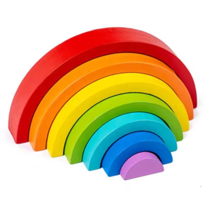 Montessori Regenbogen aus Holz *Tolle Farben* NEU und schneller Versand aus DE