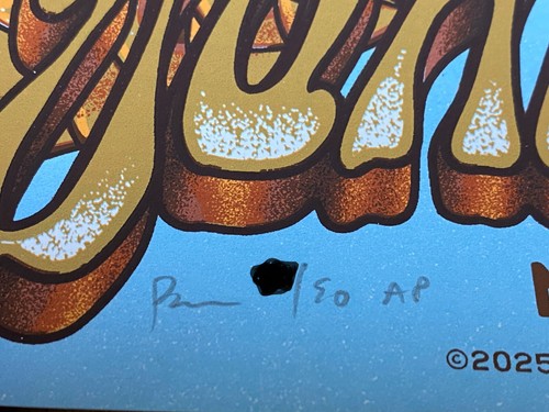 Póster Johnny Blue Skies BOK Center Tulsa, OK 5/2/25 firmado AP #/50 - Imagen 9 de 9