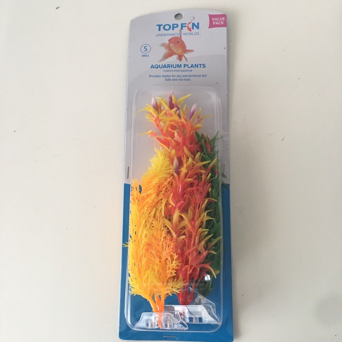 Top Fin Underwater Worlds Aquarium Artificial Plants Pack Shy