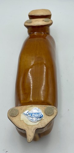 Vntg Art Pottery Ceramic Brown Dachshund Trinket/Cracker/Olive Holder/Planter - Picture 8 of 11