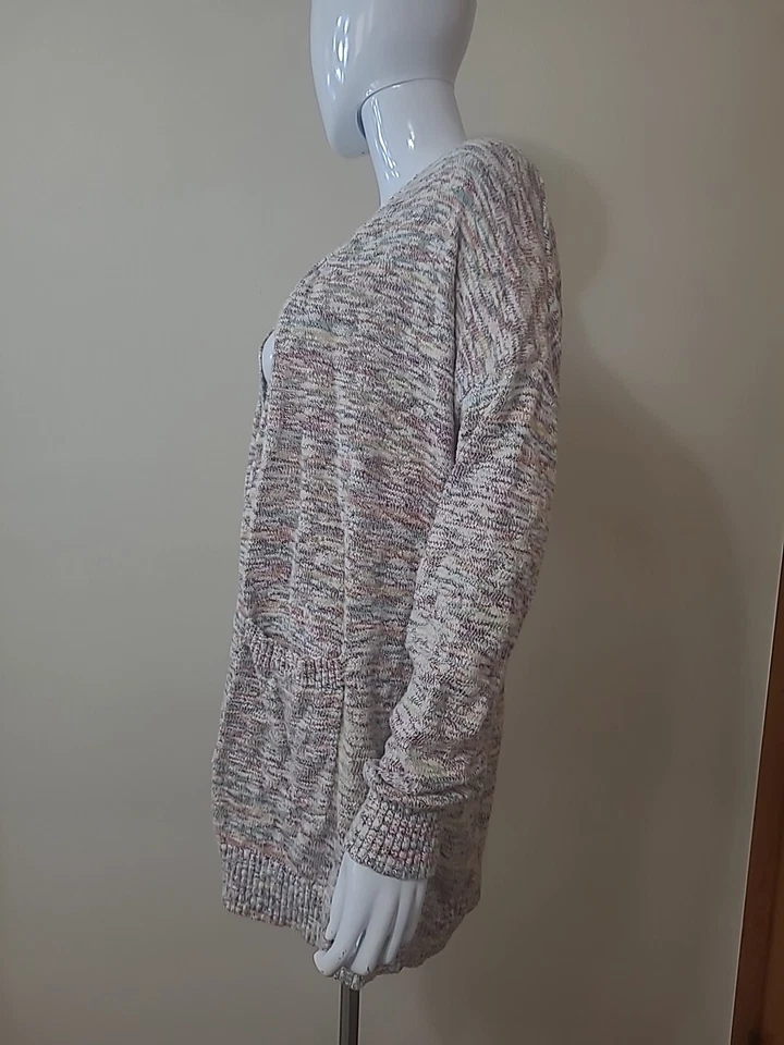 Cárdigan abierto Mossimo para mujer talla mediana multicolor Foto 2 de 4