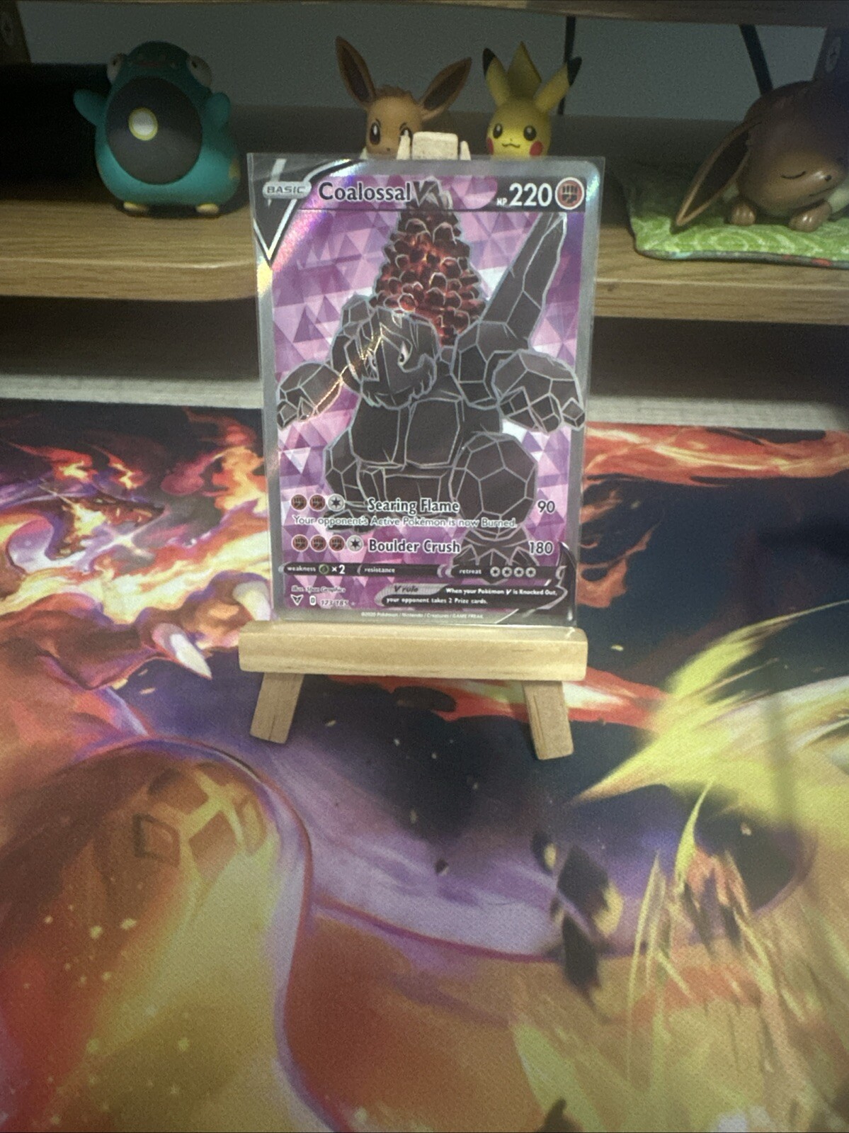 Pokemon TCG Vivid Voltage Coalossal V 173/185 Ultra Rare NM