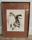 Elvis Presley - Framed Litho Signed By Glen Fortune Banse 1977 - 16" x 12"