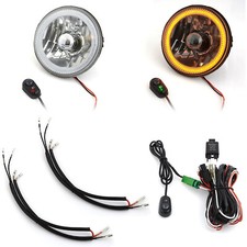 Halo Led Angel Eye Daytime Running Lights Relay Wiring Harness Onoff Switch Kit
