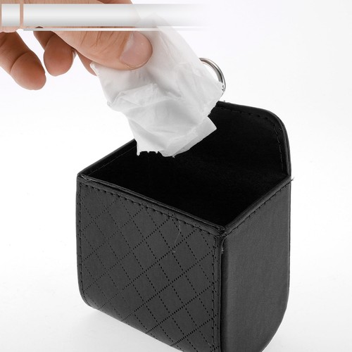 1 Pc Universal Car Trash Can Hanging 3.5" Length 2.4" Width 4.7" Height Trash... - Picture 5 of 7