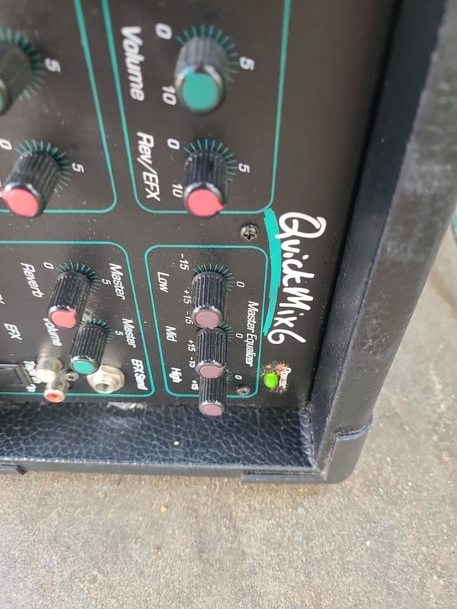 Quick Mix 6 Soundtech QM6200 PROFESSIONAL AUDIO Sound Mixer System