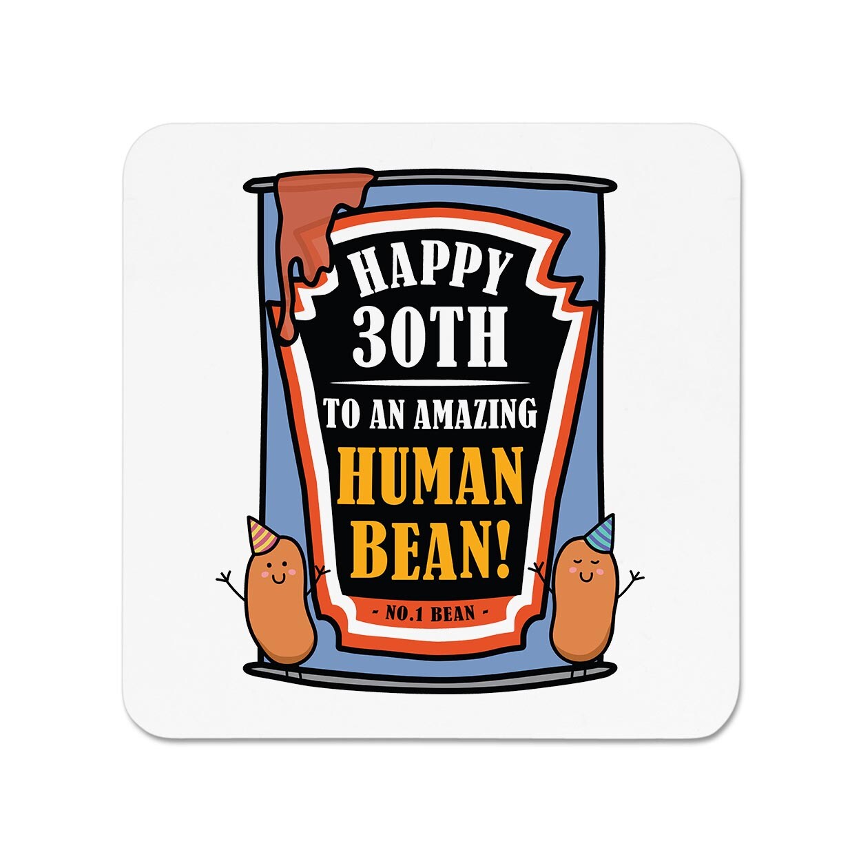 Happy 30th To An Amazing Human Bean Birthday Fridge Magnet Funny Friend Joke