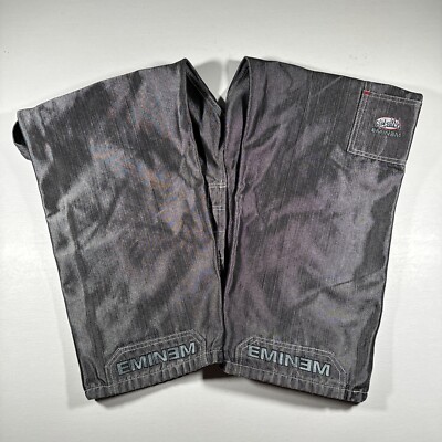 Y2K Eminem The Collection/Slim Shady PLATINUM SHINY Denim Jeans 28
